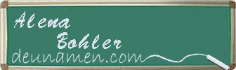 Alena Bohler Visitenkarte